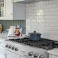 ZLINE 48" Legacy Gas Rangetop with 6 Brass Burners and Porcelain Cooktop in Satin Stainless Steel, RTS-BR-48