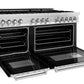 ZLINE Appliance Package - 60 In. Dual Fuel Range, Microwave Oven, Range Hood in Stainless Steel, 3KP-RARHMWO-60