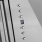 ZLINE Autograph 48" Satin Stainless Steel Wall Mount Range Hood with Polished Gold Handle, 8654SNZ-48-G