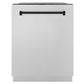 ZLINE Autograph Package - 36 In. Dual Fuel Range, Range Hood, Dishwasher, Refrigerator with Matte Black Accents, 4KAPR-RARHDWM36-MB