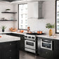 ZLINE Autograph 30" 4.0 cu. ft. Dual Fuel Range in Stainless Steel with Black Matte Accents, RAZ-30-MB