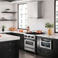 ZLINE Autograph 30" 4.0 cu. ft. Legacy Dual Fuel Range with 4 Burner Gas Cooktop and Electric Convection Oven in Satin Stainless Steel and Matte Black Accents, RASZ-SN-30-MB