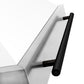 ZLINE Autograph 36" Satin Stainless Steel Wall Mount Range Hood with White Matte Shell and Matte Black Handle, 8654SNZ-WM36-MB