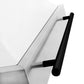ZLINE Autograph 36" Satin Stainless Steel Wall Mount Range Hood with White Matte Shell and Matte Black Handle, 8654SNZ-WM36-MB