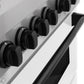 ZLINE Autograph Package - 48" Dual Fuel Range, Range Hood, Dishwasher in Satin Stainless Steel, Matte Black Accents