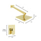 ZLINE Bliss Shower Faucet in Polished Gold, BLS-SHF-PG