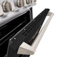 ZLINE 30" 4.2 cu. ft. Classic Dual Fuel Range with 4 Burners in Stainless Steel with Black Matte Door, CDR-BLM-30