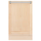 ZLINE 18" Tallac Series Built-In Dishwasher in Unfinished Wood with Stainless Steel Handles, DWV-UF-18