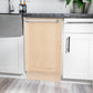 ZLINE 24" Tallac Series Built-In Dishwasher in Unfinished Wood With Stainless Steel Handles, DWV-UF-24