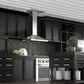 ZLINE 42 in. Convertible Vent Wall Mount Range Hood in Stainless Steel with Crown Molding, KL2CRN-42