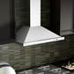 ZLINE 42 in. Convertible Vent Wall Mount Range Hood in Stainless Steel with Crown Molding, KBCRN-42