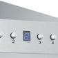 ZLINE 30 in. Convertible Vent Wall Mount Range Hood in Stainless Steel with Crown Molding, KBCRN-30