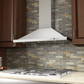 ZLINE 48 in. Convertible Vent Wall Mount Range Hood in Stainless Steel with Crown Molding, KBCRN-48