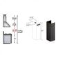 ZLINE 61 in. Wooden Chimney Extension for Ceilings up to 12.5 ft, KPCC-E