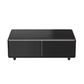 FORNO Evoluto  51" Smart Coffee Table – Dual Fridge Drawers, Bluetooth Audio, Wireless Charging, RGB Light in Black with Wood Accents, FCTFR7006-51WD