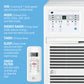 14,000 BTU 230V Through-the-Wall Air Conditioner with 10,600 BTU Electric Heater, Follow-Me Remote Control