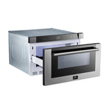 Forno 24" Microwave Drawer in Stainless Steel 1.2 cu. ft.