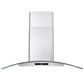Cosmo 36" 380 CFM Convertible Wall Mount Range Hood with Glass Canopy and Digital Touch Controls, COS-668AS900