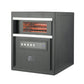 1500/750W 4-Tube Infrared 14" Heater with Remote and Eco-Mode, Black