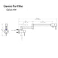 ZLINE Gemini Pot Filler in Brushed Nickel, GEM-FPF-BN