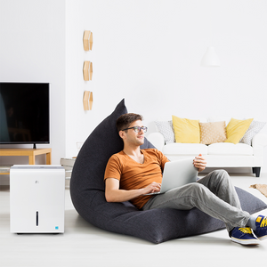 22-Pint ENERGY STAR Dehumidifier With Continuous Drainage, Ultra-Quiet Operation - Ideal for Small Rooms & Basements