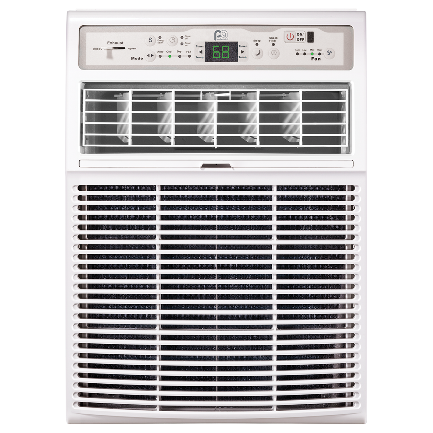 10,000 BTU 115V Casement Slider Window Air Conditioner with Follow-Me Remote Control