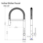 ZLINE Incline Kitchen Faucet in Matte Black, INC-KF-MB