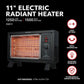 1500/1250W Radiant 11" Heater, Black