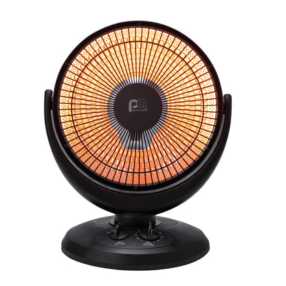800/400W Radiant 14" Dish Heater, Black