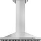 ZLINE 42 in. Convertible Vent Wall Mount Range Hood in Stainless Steel with Crown Molding, KBCRN-42