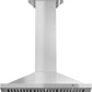 ZLINE 30 in. Convertible Vent Wall Mount Range Hood in Stainless Steel with Crown Molding, KBCRN-30