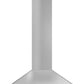 ZLINE 48 in. Convertible Vent Wall Mount Range Hood in Stainless Steel with Crown Molding, KBCRN-48