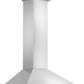 ZLINE 42 in. Convertible Vent Wall Mount Range Hood in Stainless Steel with Crown Molding, KBCRN-42