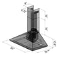 ZLINE 36 in. Stainless Steel Indoor Wall Range Hood, KF-36