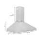 ZLINE 36 in. Convertible Vent Wall Mount Range Hood in Stainless Steel, KL3-36