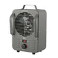 1500/750W 12" Metal Milkhouse Utility Heater with Fan-Only Mode and Anti-Freeze Function, Grey