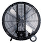 42” High-Velocity Belt Drive Drum Fan with Industrial-Grade Aluminum Blades,  All-Metal Construction, 8” Wheels