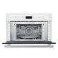 FORNO Espresso Oliena 30" 1.6 cu. ft. Built-In Microwave Oven in White with Stainless Steel Handles, FMWDR3093-30WHT
