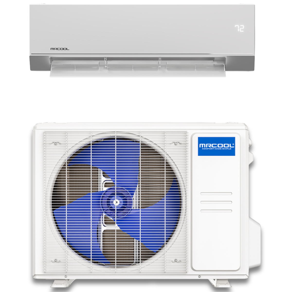 MRCOOL Olympus E Star 18,000 BTU Single Zone Mini Split with Wall Mount Air Handler and Heat Pump Condenser, O-ES-18-HP-230C-O1