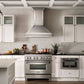 ZLINE 30" Designer Series Wall Mount Range Hood in Satin Stainless Steel with Mirror Accents, 655MR-30