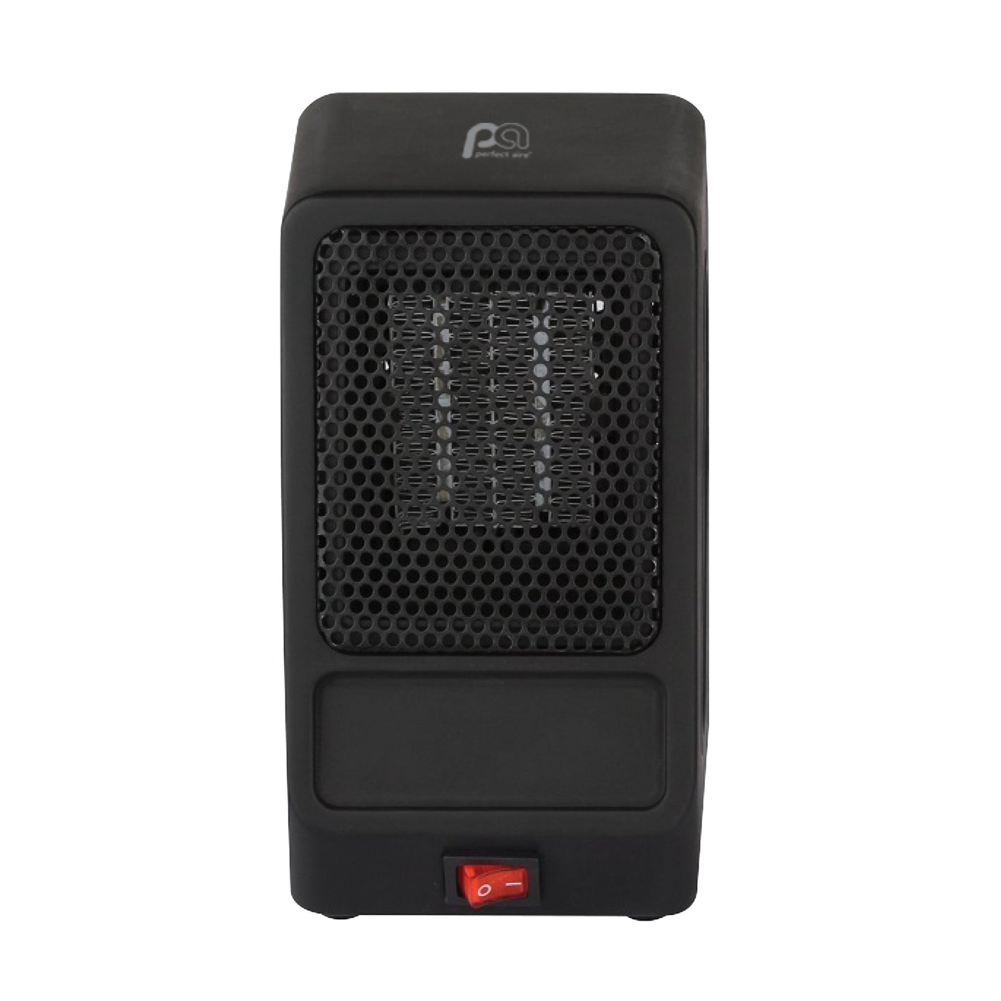 400W Compact Personal 7" Ceramic Heater, Black