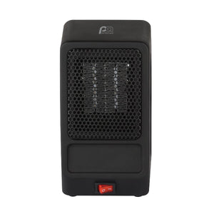 400W Compact Personal 7" Ceramic Heater, Black