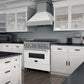 ZLINE 36" Dual Fuel Range in Satin Stainless Steel with White Matte Door & 36" Range Hood Appliance Package, 2KP-RASWMRH36