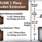 ZLINE 61 in. Wooden Chimney Extension for Ceilings up to 12.5 ft, KBAR-E