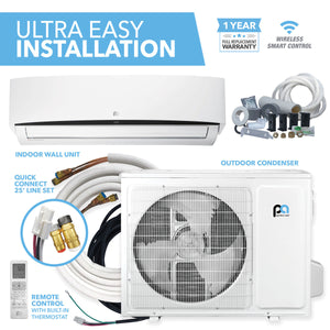 Perfect Aire DIY 36,000 BTU Quick Connect Mini Split Single Zone System - 230V