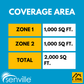 Senville AURA 36,000 BTU Ceiling Cassette 2 Zone Ductless Mini Split - 230V - 23 SEER2 - Energy Star, SENA-36HF-DIC1818