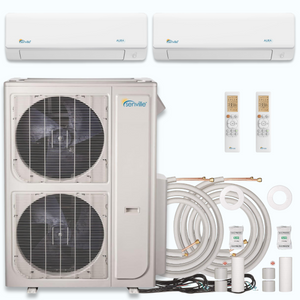 Senville AURA 48,000 BTU 2 Zone Ductless Mini Split - 230V - 21.8 SEER2 - Energy Star, SENA-48HF-D2424