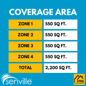 Senville AURA 48,000 BTU 4 Zone Ductless Mini Split - 230V - 21.8 SEER2 - Energy Star, SENA-48HF-Q12121212