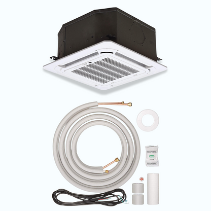 Senville AURA 12,000 BTU Multi-Zone Mini Split Ceiling Cassette Air Handler, SENA-12HFMO-ICZ (For R454B Systems ONLY)