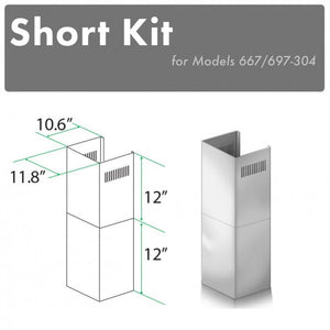 ZLINE Short Kit for 8ft. Ceilings-Outdoor Wall (SK-667/697-304)
